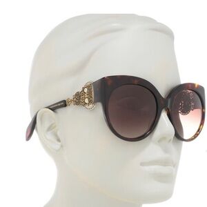 Alexander McQueen rounded cat eye sunglasses